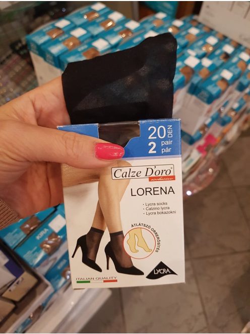 LYCRA BOKAFIX FEKETE 2 PÁR